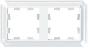 Рамка Systeme AtlasDesign Antique, 2 поста, белая