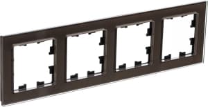 Рамка Systeme AtlasDesign Nature, 4 поста (Мокко (стекло))