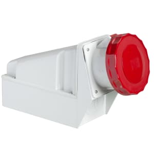 Настенная розетка на винтах 63А 3P+N+E IP67 380В