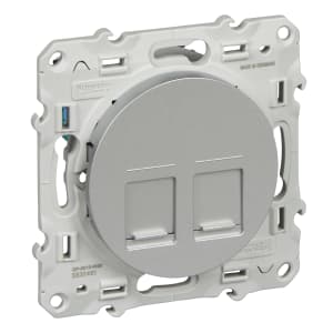 Розетка информационная Schneider Odace (алюминий)