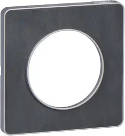 Рамка Odace, 1 пост (Сланец / алюминиевая вставка)