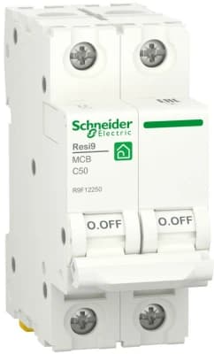 Автоматический выключатель Schneider Resi9 - 2P - 50A - C - 6kA - 2M - 400В