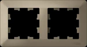 Рамка Systeme AtlasDesign AIR, 2 поста (шампань)