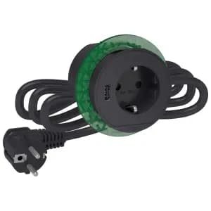 БЛОК РОЗЕТОЧНЫЙ (2К+З)+USB типА АНТРАЦИТ