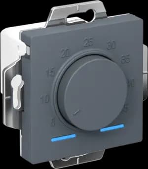 Терморегулятор/термостат Schneider AtlasDesign электронный для теплого пола, с датчиком пола (Грифель) 10 A