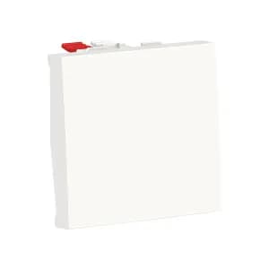 UNICA MODULAR ВЫКЛЮЧАТЕЛЬ 1-клавишный, кнопочный, сх. 1, 10 A, 2 модуля, БЕЛЫЙ