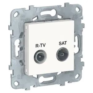Розетка R-TV/SAT Unica New одиночная (белый)