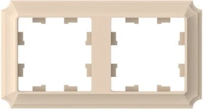 Рамка Systeme AtlasDesign Antique, 2 поста (песочный)