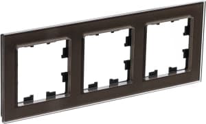 Рамка Systeme AtlasDesign Nature, 3 поста (Мокко (стекло))