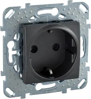Розетка электрическая Schneider Unica (графит)
