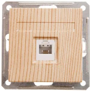 Телефонная розетка  Schneider W59  (Сосна) RJ11