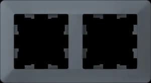 Рамка Systeme AtlasDesign AIR, 2 поста (грифель)