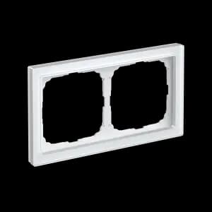 Рамка Schneider Systeme ArtGallery Pure, 2 поста (Белое стекло)