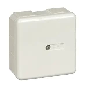 КОРОБКА СОЕД.IP65 87Х87Х40 10 САЛЬНИКОВ БЕЛАЯ RAL9003