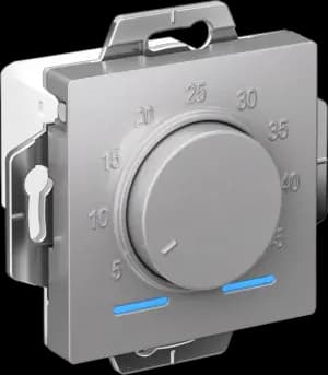 Терморегулятор/термостат Schneider AtlasDesign электронный для теплого пола, с датчиком пола (Алюминий) 10 A