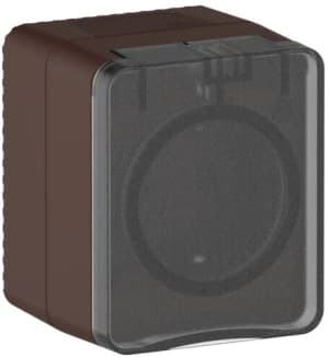 AtlasDesign PROFI IP54 О/У РОЗЕТКА с заземлением со шторками 16А 250В, КОРИЧНЕВЫЙ