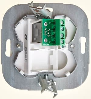 Телефонная розетка RJ11, механизм, белый