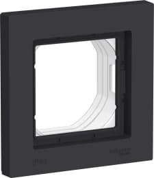Рамка Systeme AtlasDesign влагозащищенная, 1 пост (Карбон)