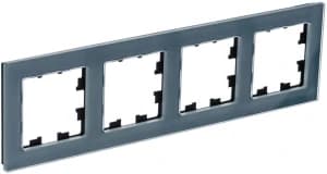 Рамка Systeme AtlasDesign Nature, 4 поста (Натуральное стекло, грифель)