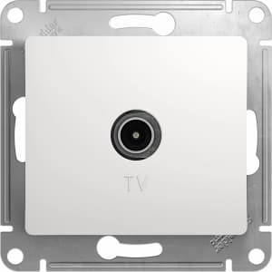 Розетка телевизионная обычная (Белый)