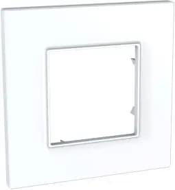 Рамка Unica Quadro одноместная (белый)