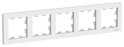 Рамка Systeme AtlasDesign, 5 постов, белая