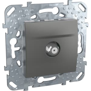 Розетка спутниковая одиночная (Графит)