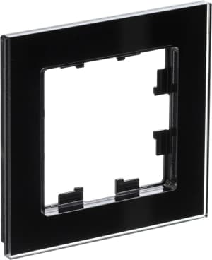 Рамка Systeme AtlasDesign Nature, 1 пост (Чёрное стекло)