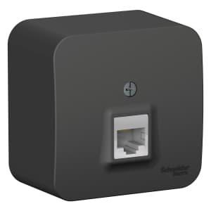 Розетка информационная Schneider Blanca (антрацит)