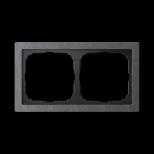 Рамка ArtGallery Pure Камень Графит, на 2 поста