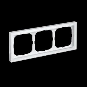 Рамка Schneider Systeme ArtGallery Pure, 3 поста (Белое стекло)