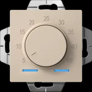 Терморегулятор/термостат Schneider AtlasDesign электронный для теплого пола, с датчиком пола (Песочный) 10 A