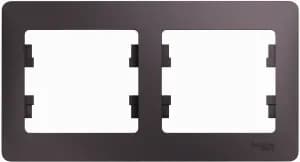 Рамка Systeme Glossa, 2 поста, горизонтальная (сиреневый туман)