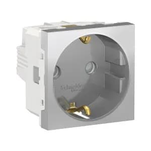 Розетка электрическая Schneider Unica Modular (алюминий)