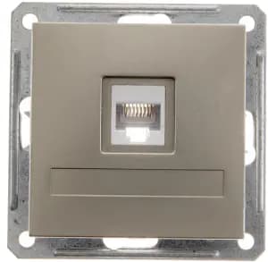 Розетка информационная RJ45 категория 5e Schneider W59 (Шампань)