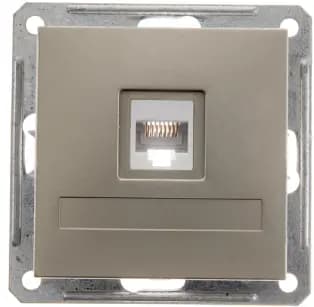 Розетка информационная RJ45 категория 5e Schneider W59 (Шампань)