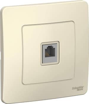 Розетка телефонная Schneider Blanca (молочный)