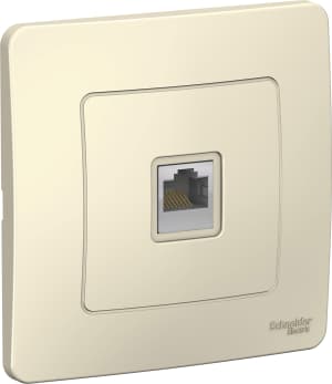 Розетка информационная RJ45 категория 5e (Молочный)