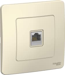 Розетка информационная RJ45 категория 5e (Молочный)