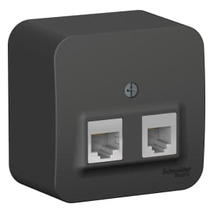 Розетка информационная Schneider Blanca (антрацит)