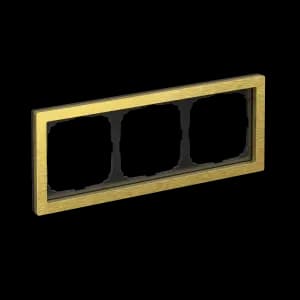 Рамка Schneider Systeme ArtGallery Pure, 3 поста (Металл / Золото)