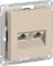 Розетка информационная RJ45 двойная категория 5e (Песочный)
