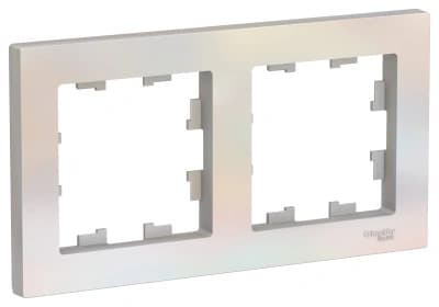 Рамка Systeme AtlasDesign, 2 поста (Жемчуг)