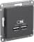 Зарядное устройство USB Schneider, USB-A x 2, 2.1A, 2.1A (Базальт)