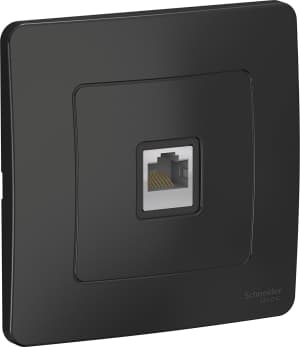Розетка информационная RJ45 категория 5e (Антрацит)