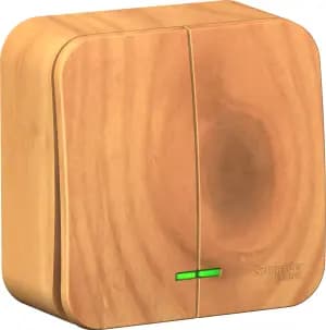 Двухклавишный выключатель с подсветкой