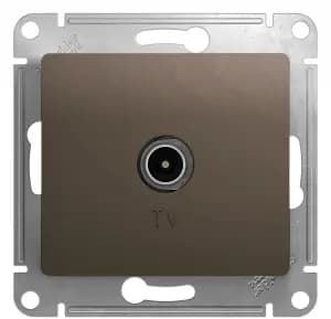 Розетка телевизионная обычная (Шоколад)
