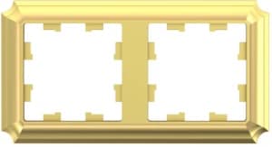 Рамка Systeme AtlasDesign Antique, 2 поста (золото)