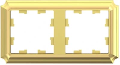 Рамка Systeme AtlasDesign Antique, 2 поста (золото)