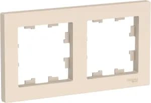 Рамка Systeme AtlasDesign, 2 поста, Бежевая